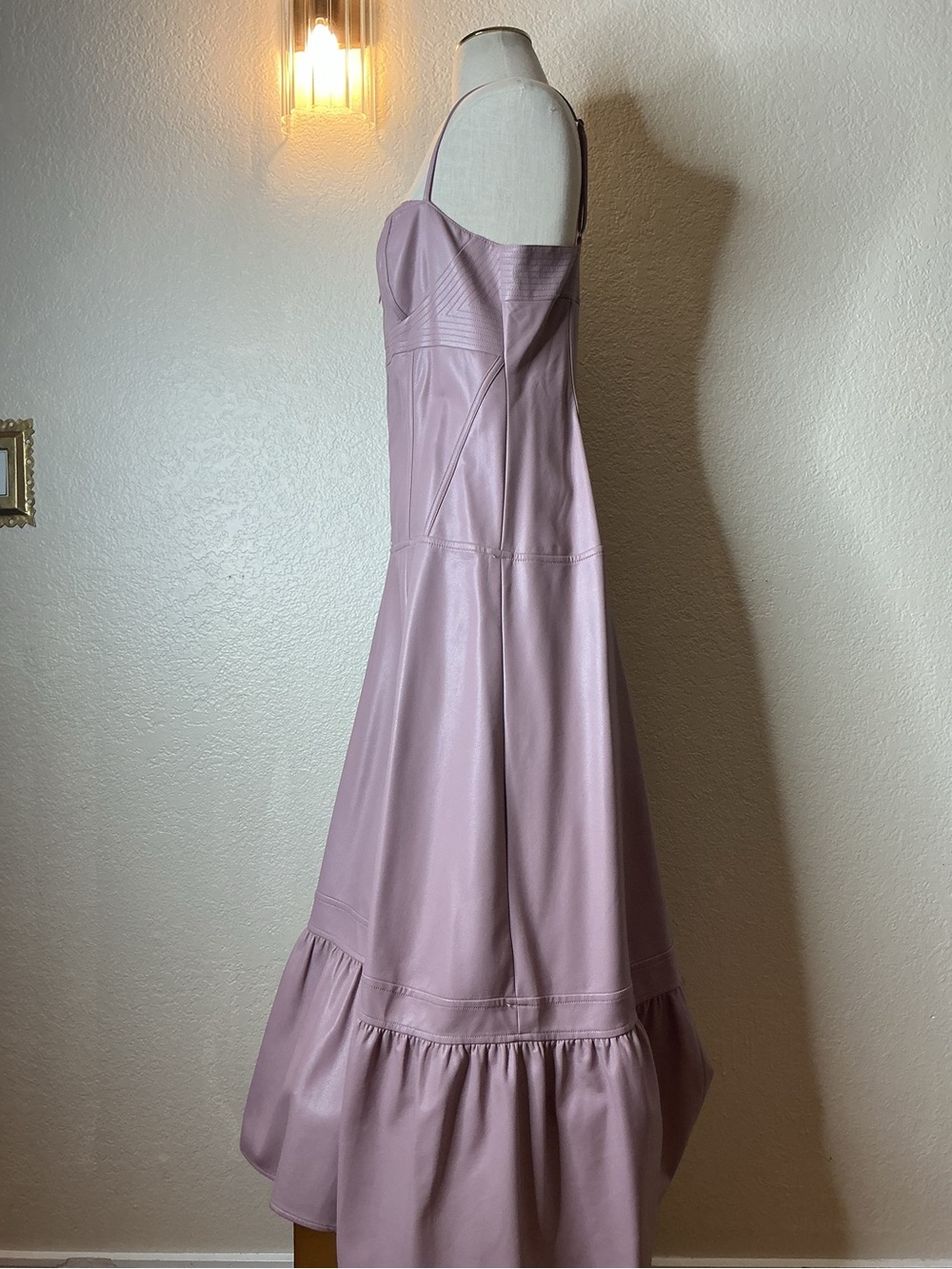 Anthropologie Dusty Lilac Maxi Dress with Front Zip - Picture 2 of 11